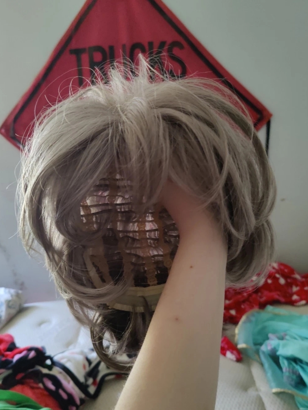 Strawberry Golden Blonde Shag Layered Short/Medium Length Wig